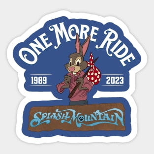 Splash mountain ride Sticker